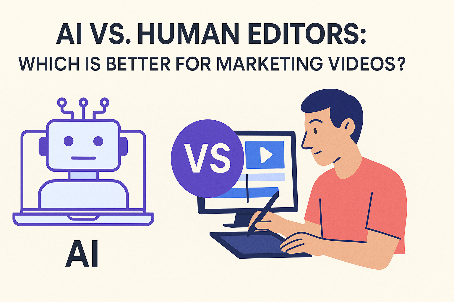 AI vs Human Editors Which Is Better for Marketing Videos