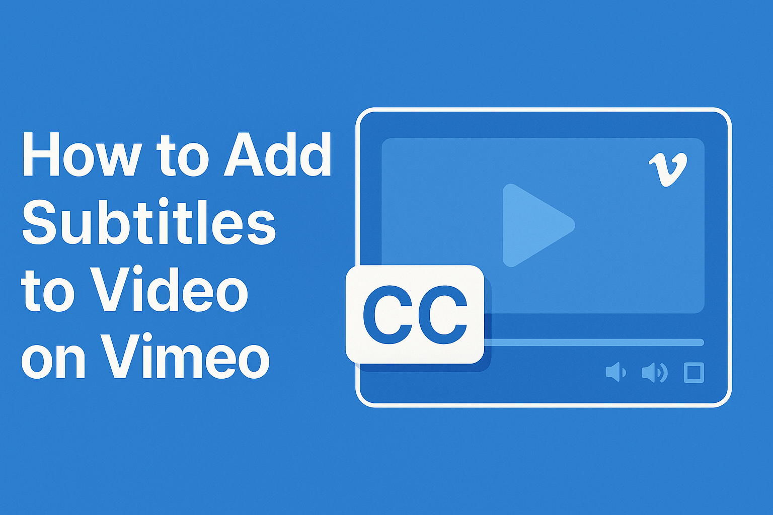 How to Add Subtitles to Video on Vimeo