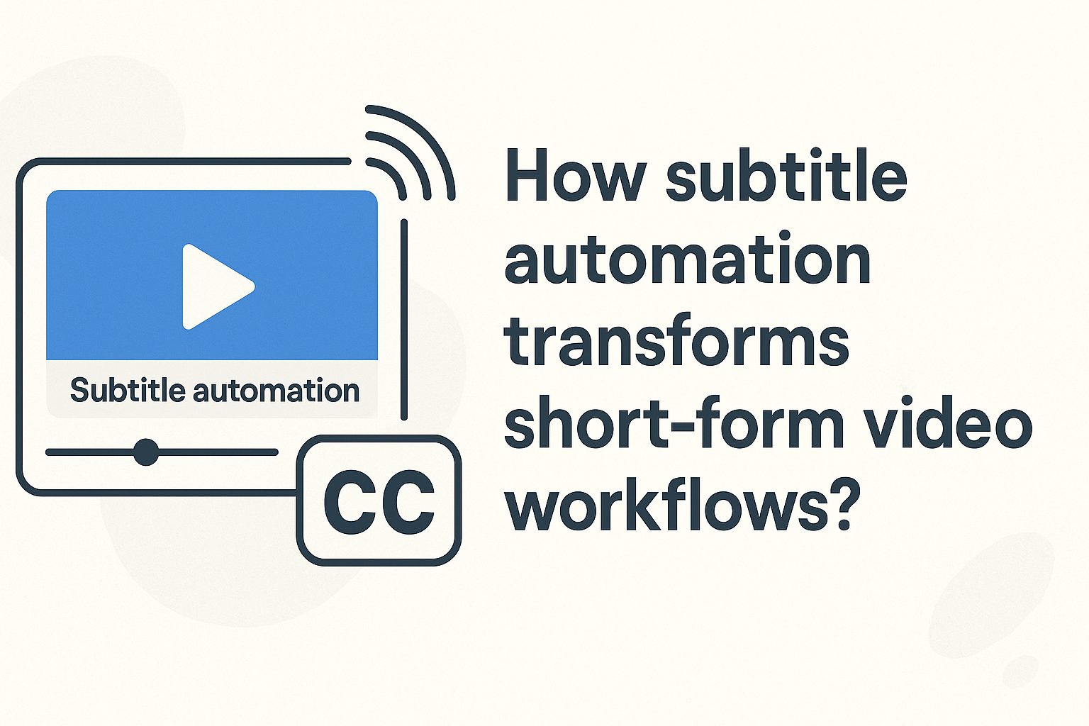 How subtitle automation transforms short-form video workflows