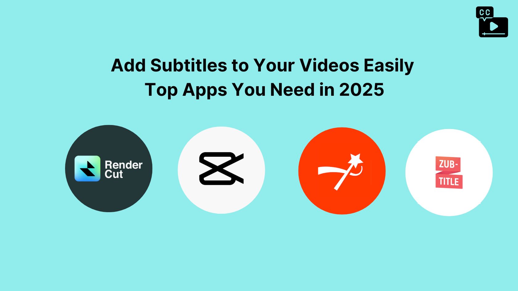 Blog Banner for Top Subtitle Apps in 2025